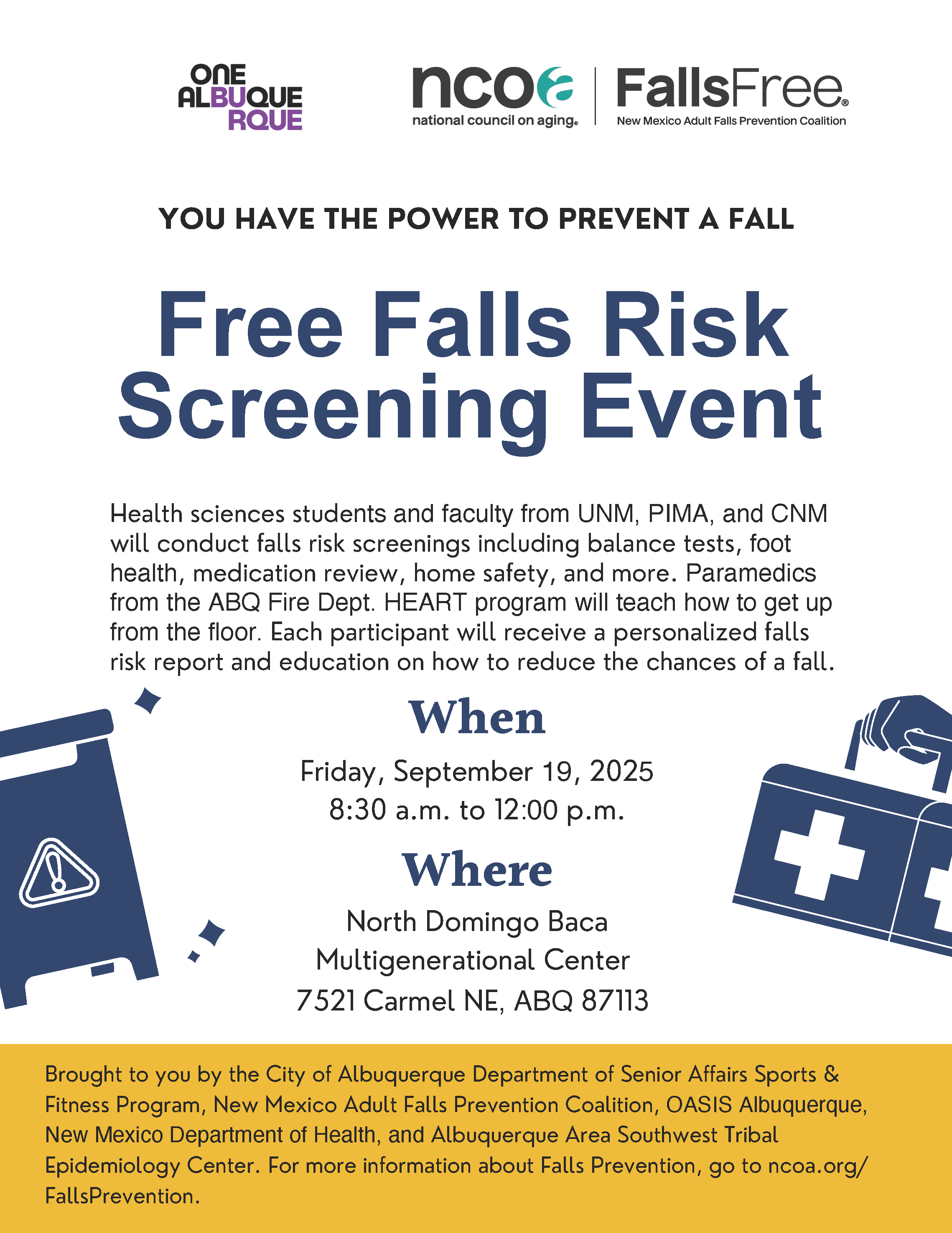 Sept 19 2025 ABQ Falls Risk Screenings Flyer 2025_final_2
